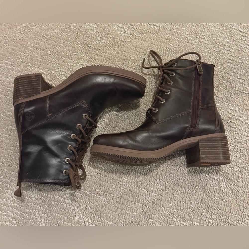 Timberland Women's Brown Leather Ankle Boots